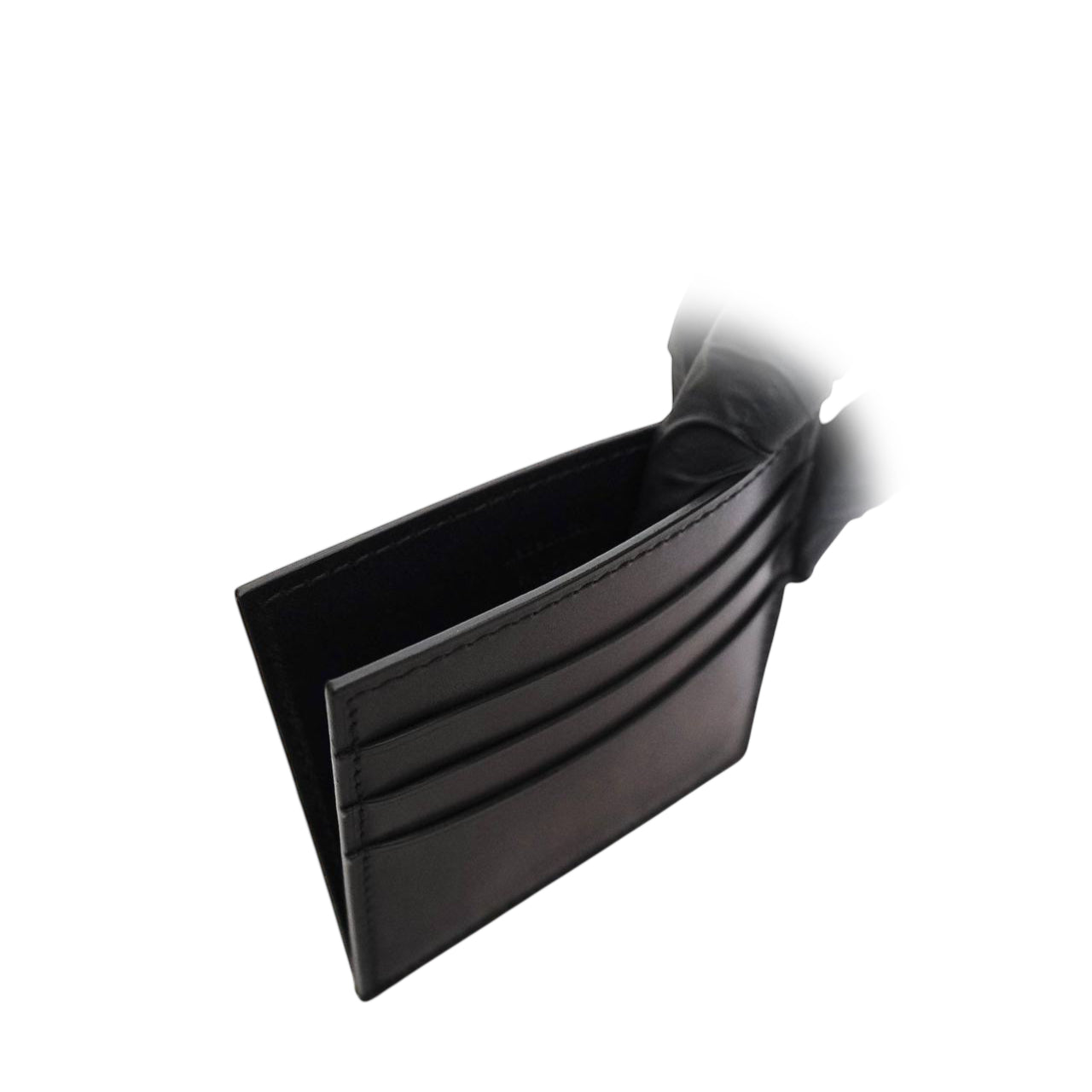 BERLUTI - Card Holder Bambou 6CC in Nero Grigio