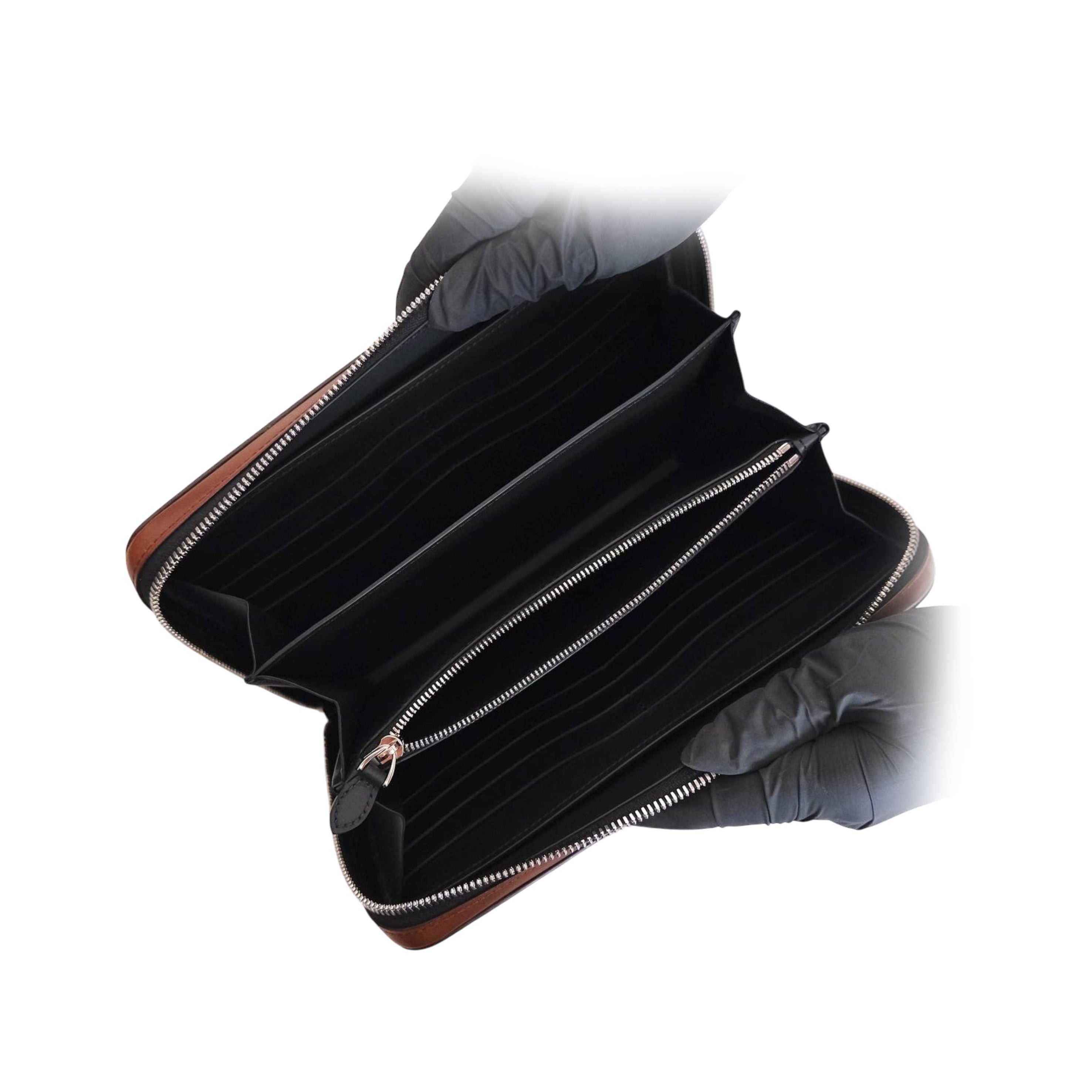 BERLUTI - Itauba Wide Long Wallet Scritto Leather Cacao Intenso