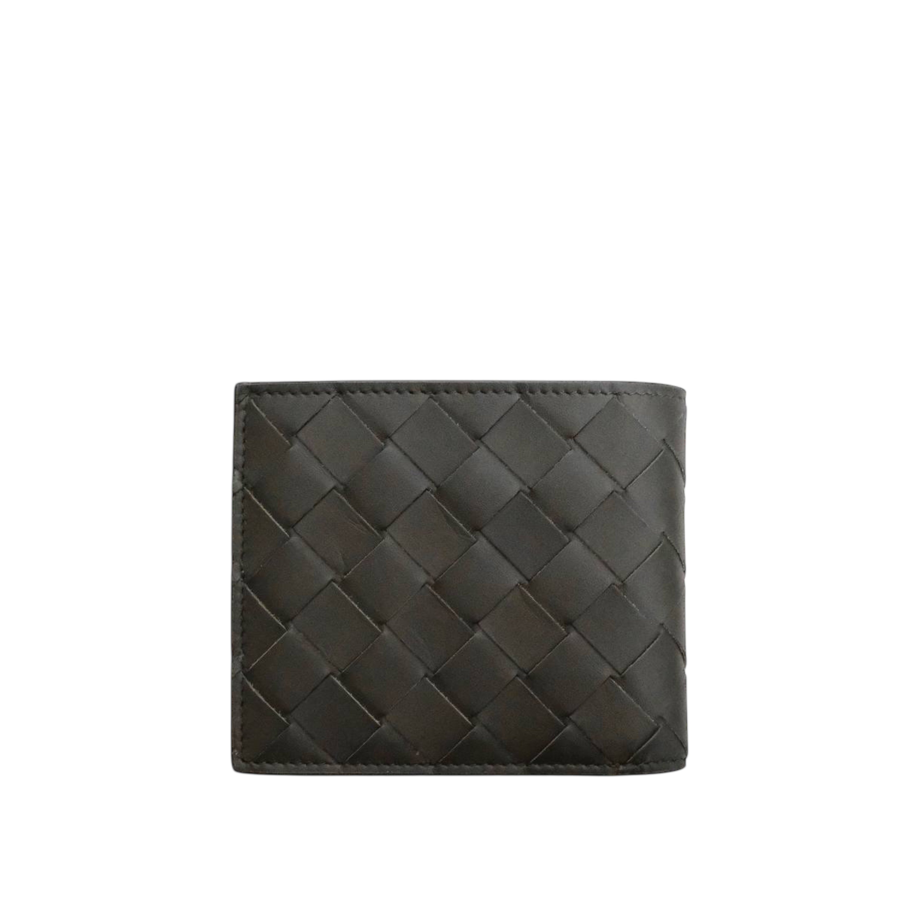 BOTTEGA VENETA - Bifold Wallet in Dark Green Camping/ Pink Bubble