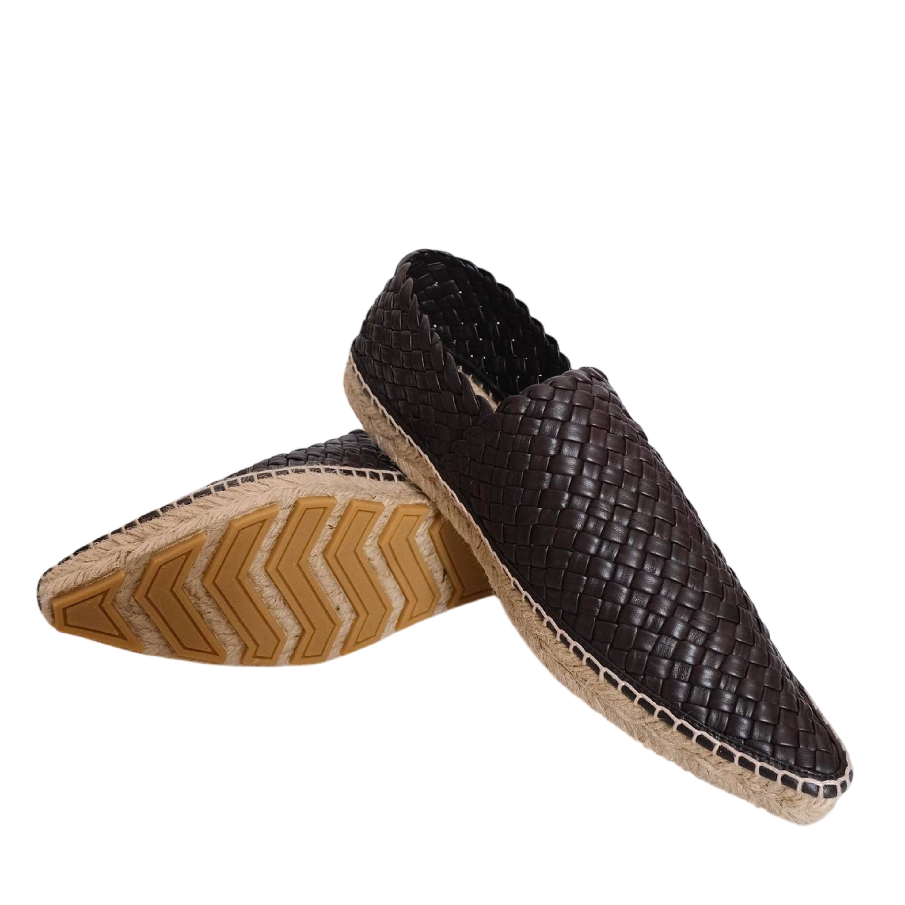 BOTTEGA VENETA - Espadrilles Leather in Dark Brown Fondant