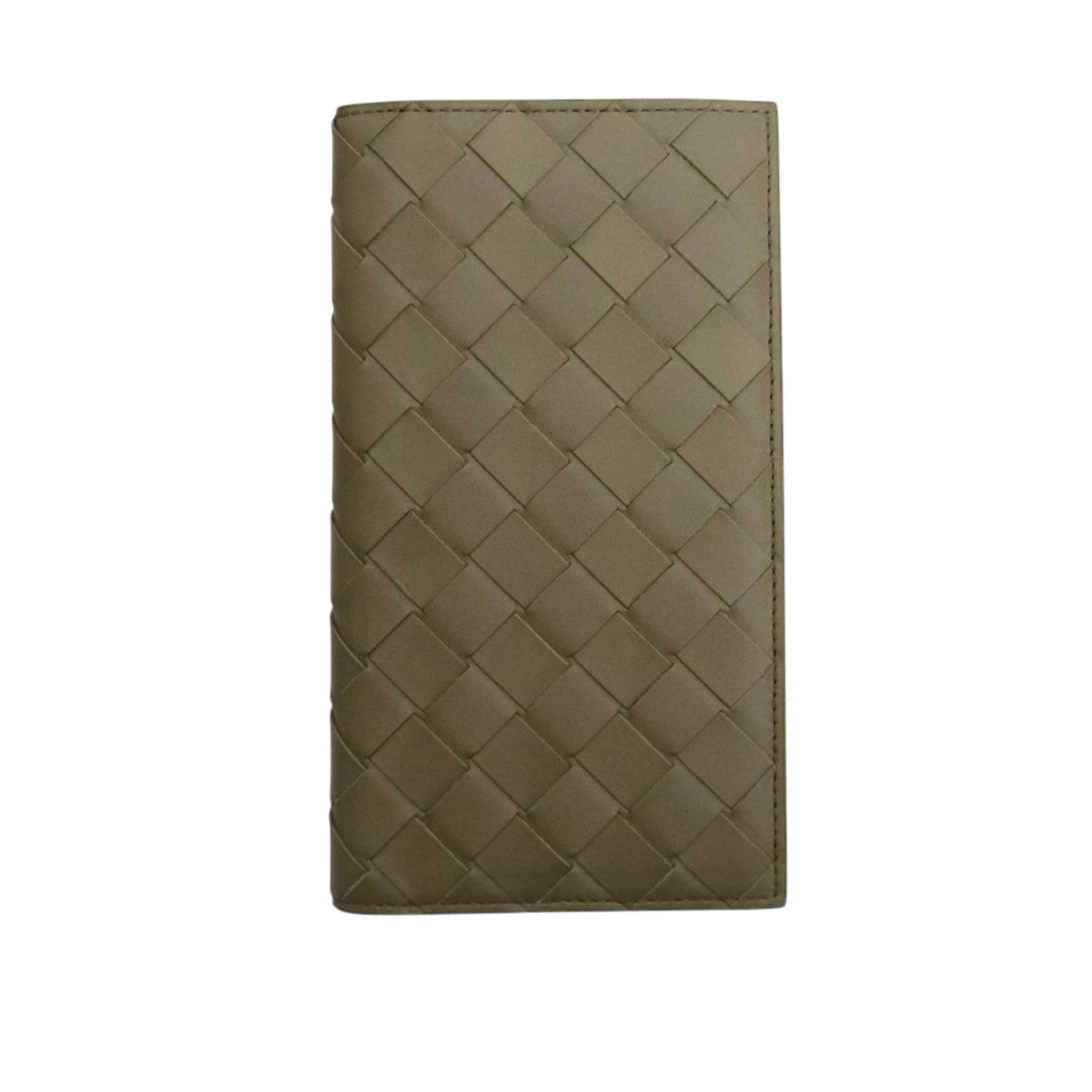 BOTTEGA VENETA - Long Bifold Wallet in Green Khaki
