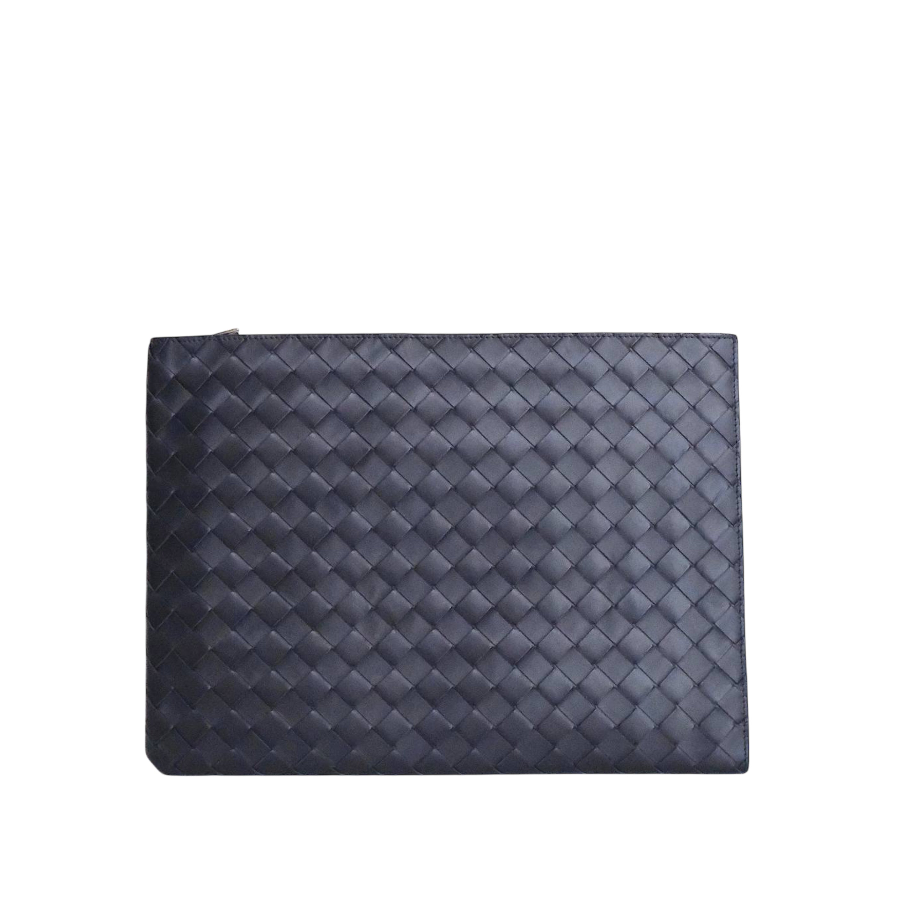 BOTTEGA VENETA - Pouch Document in Deep Blue/ Yellow Green Pollen