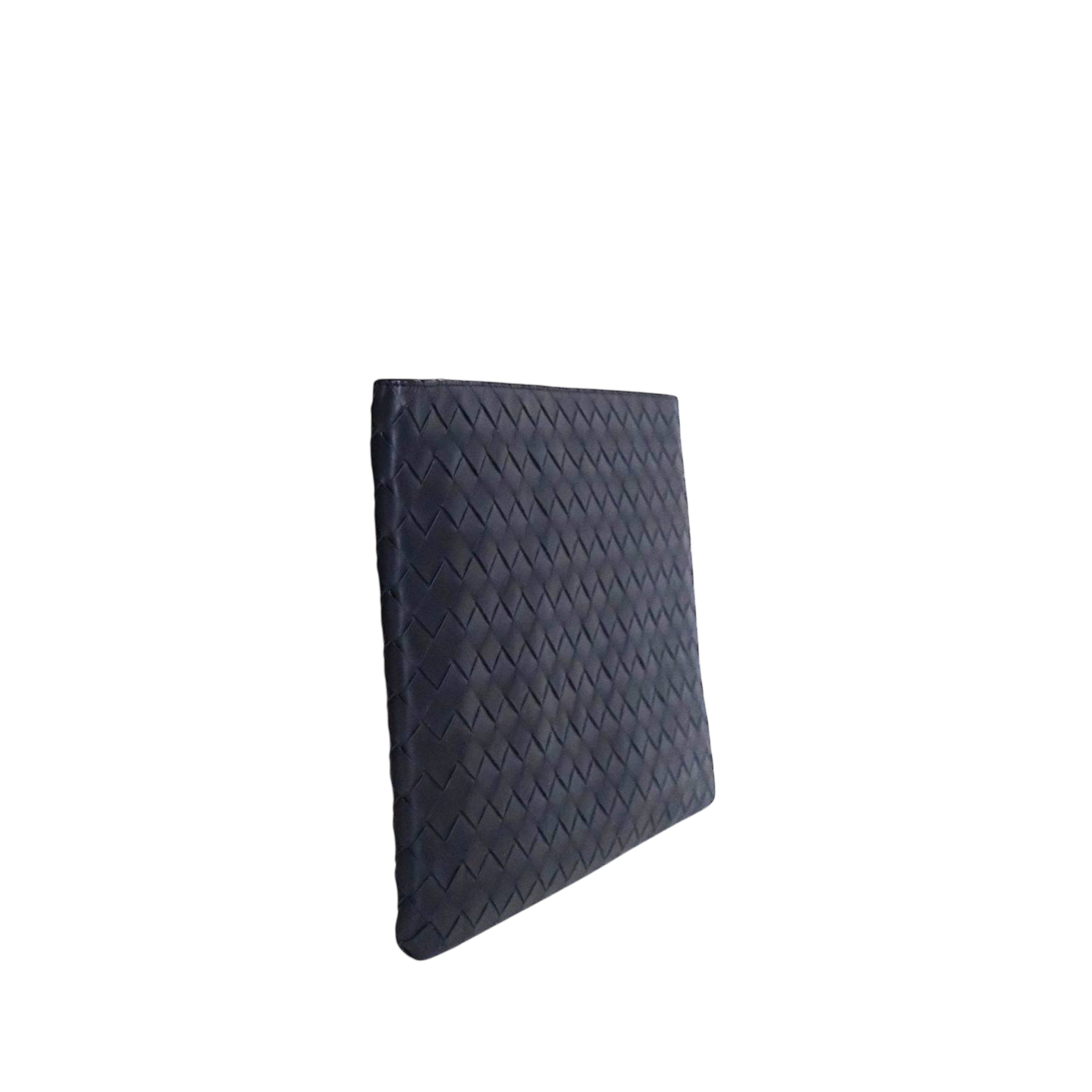 BOTTEGA VENETA - Pouch Document in Deep Blue/ Yellow Green Pollen