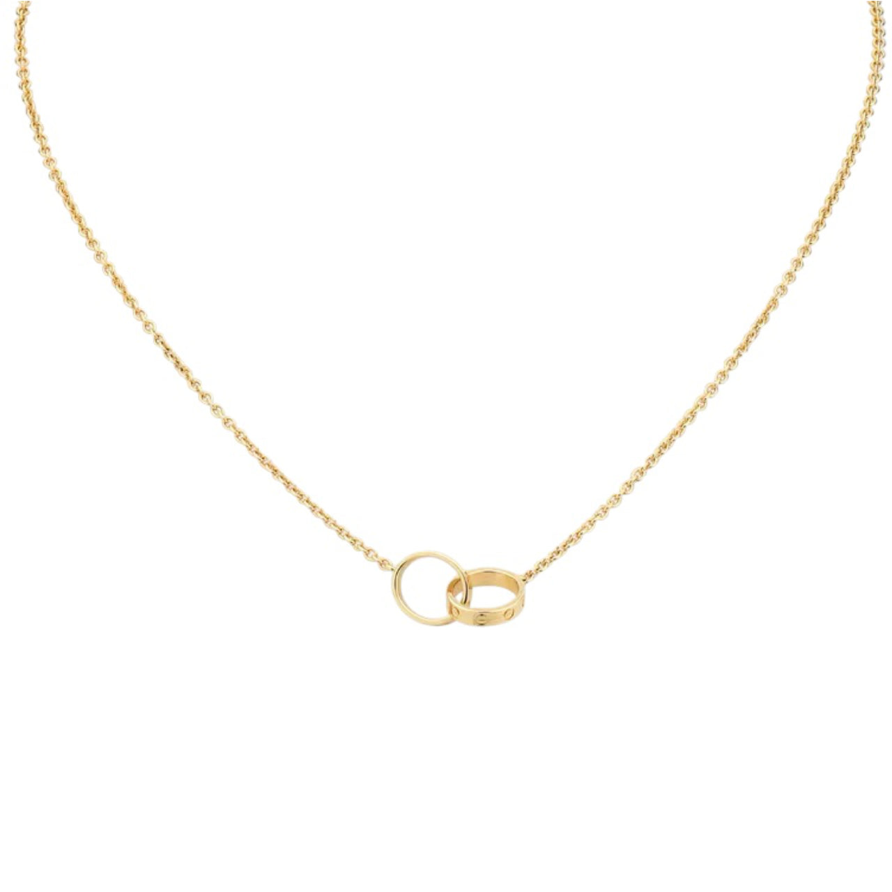 CARTIER - LOVE Ring Pendant Necklace in Yellow Gold