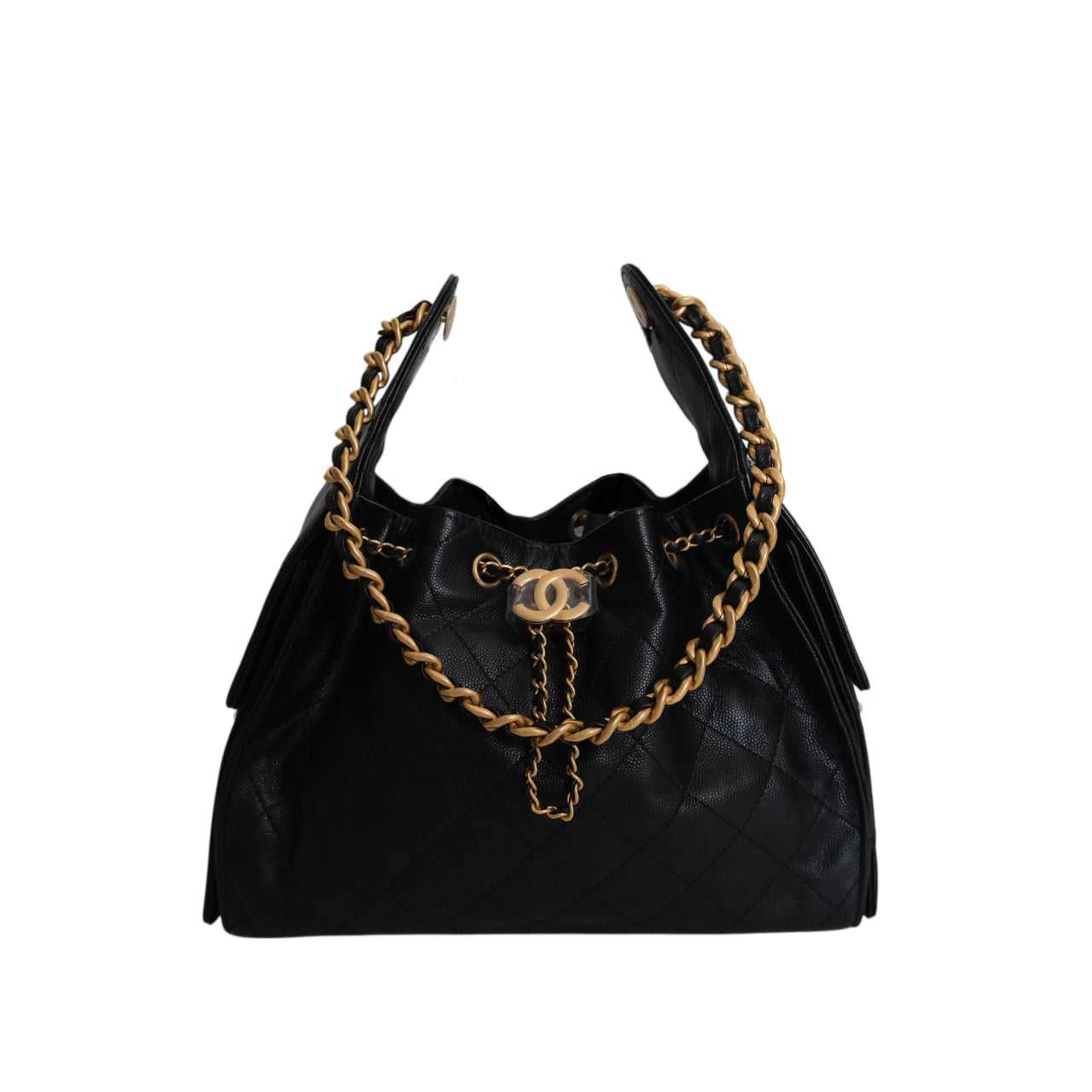 CHANEL - 25 Small Caviar Leather in Black GHW