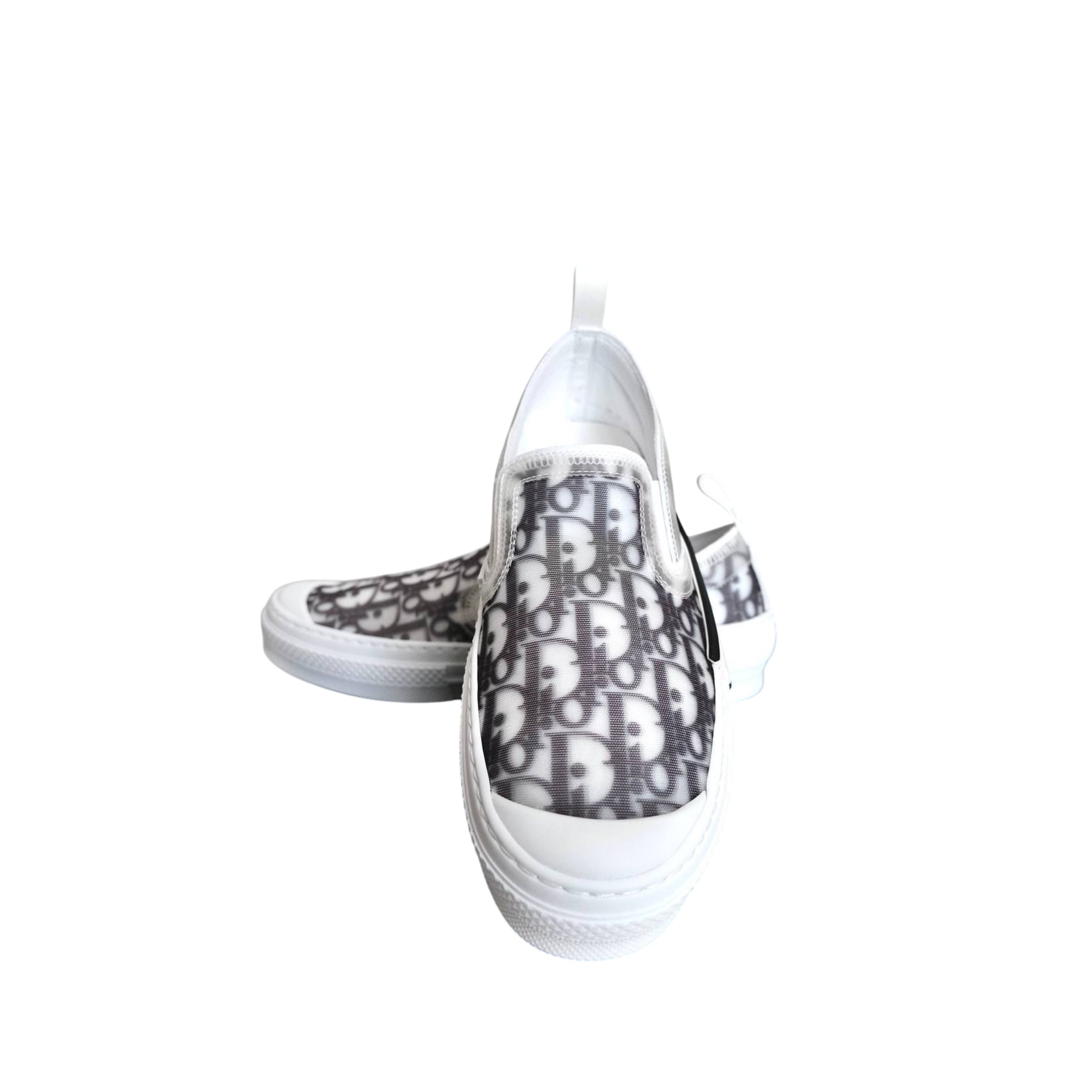DIOR - B23 Slip-On Sneakers Transparency in Black/ White