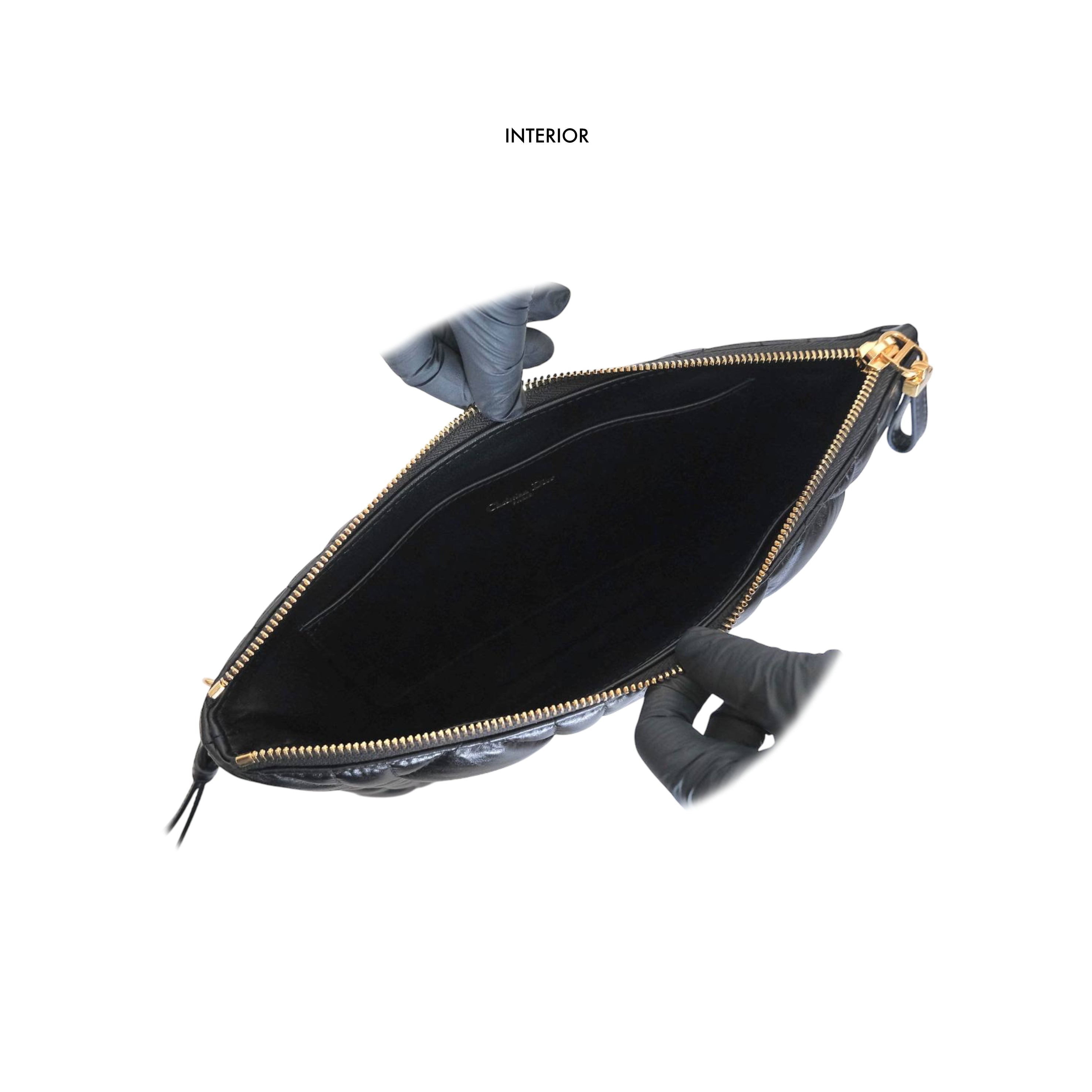 DIOR - Caro Puffer Daily Pouch Large in Black