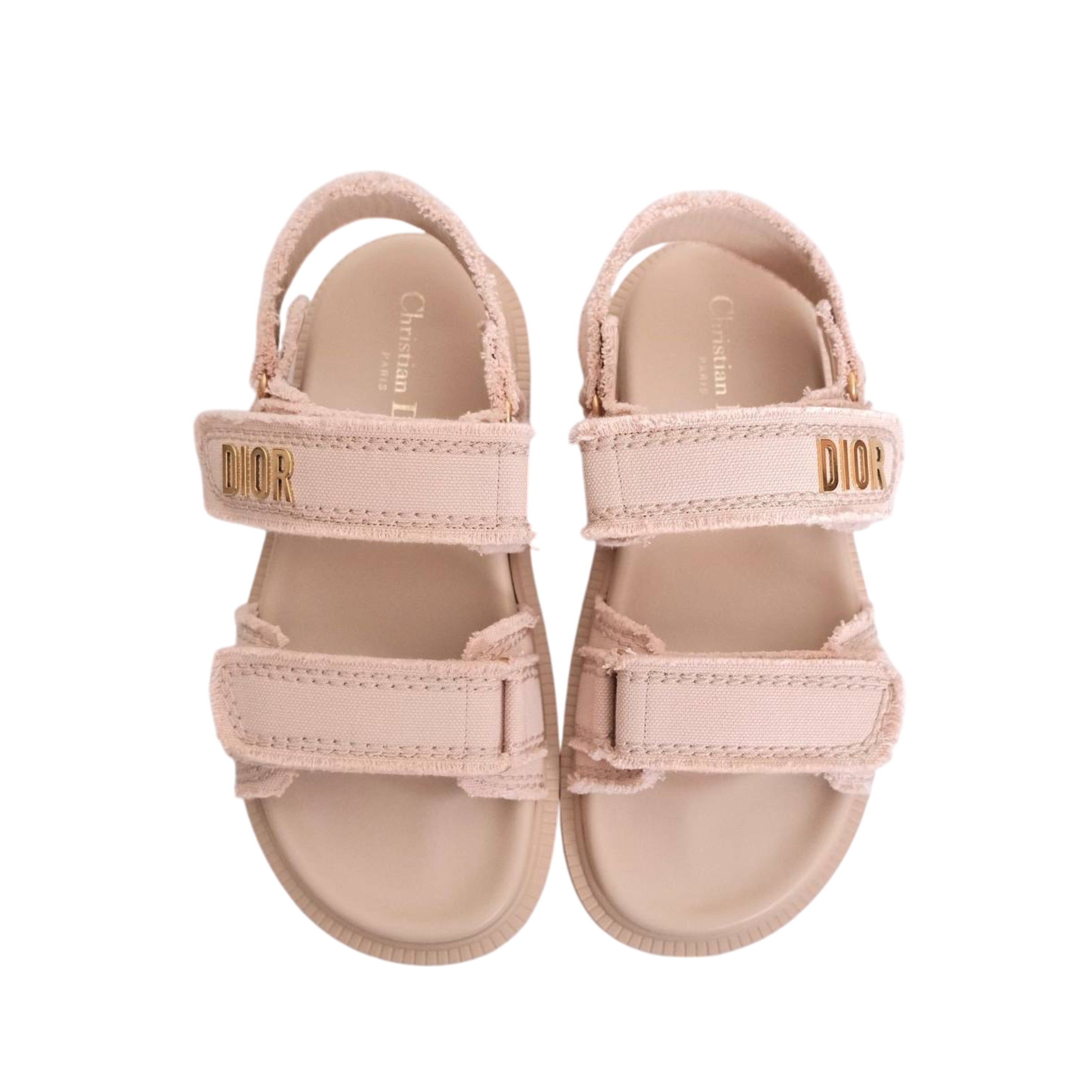DIOR - Dioract Sandals in Beige Rose