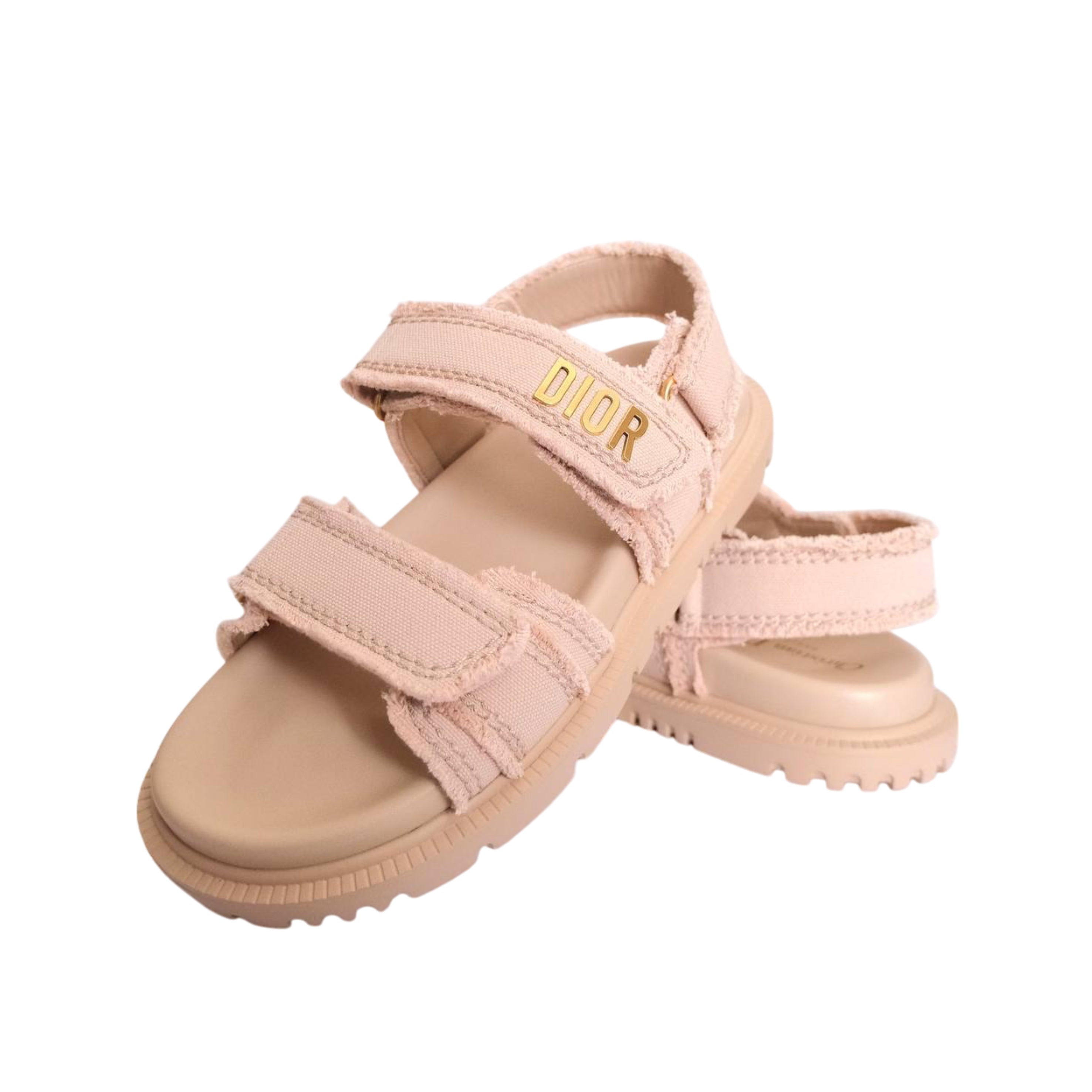 DIOR - Dioract Sandals in Beige Rose