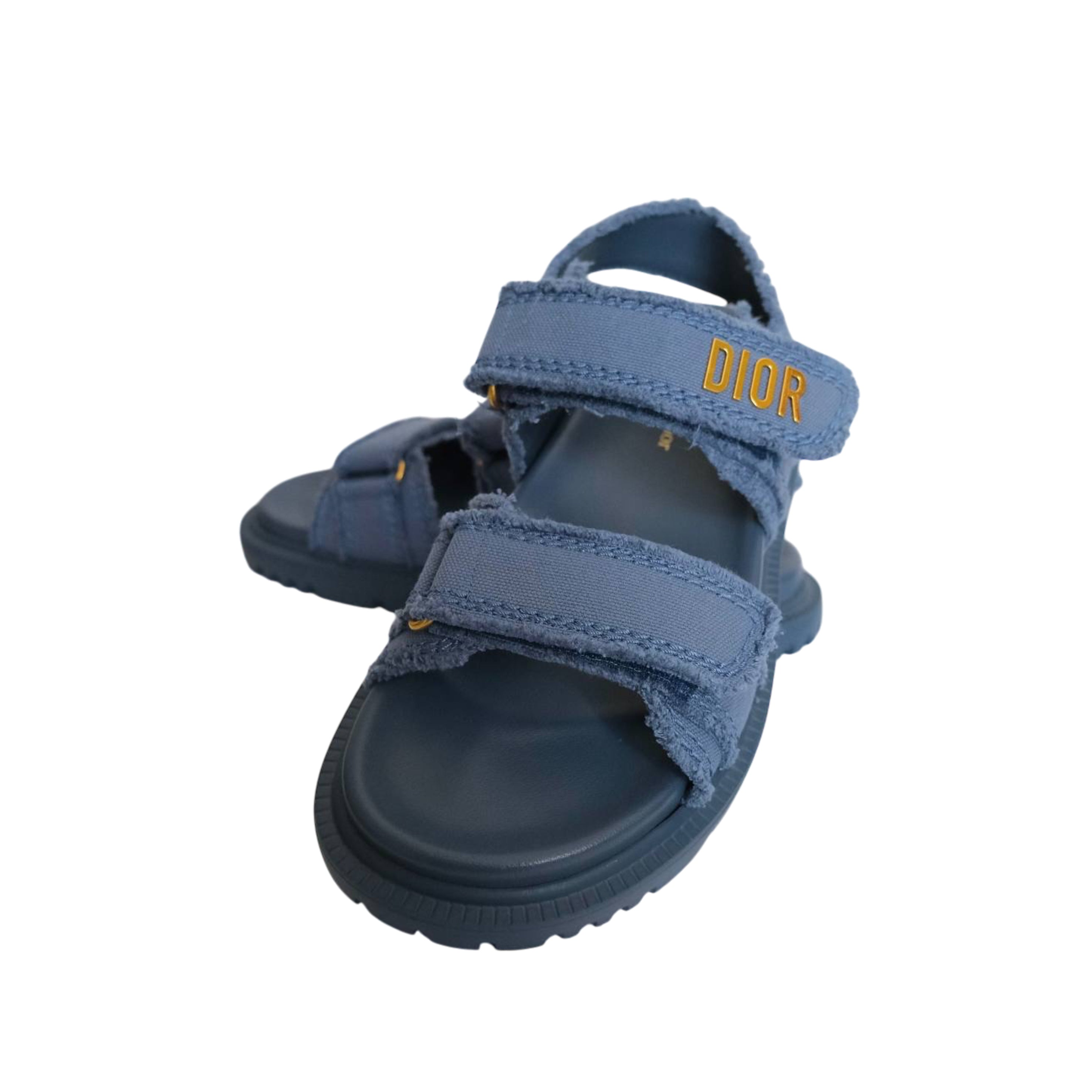 DIOR - Dioract Sandals in Blue Denim