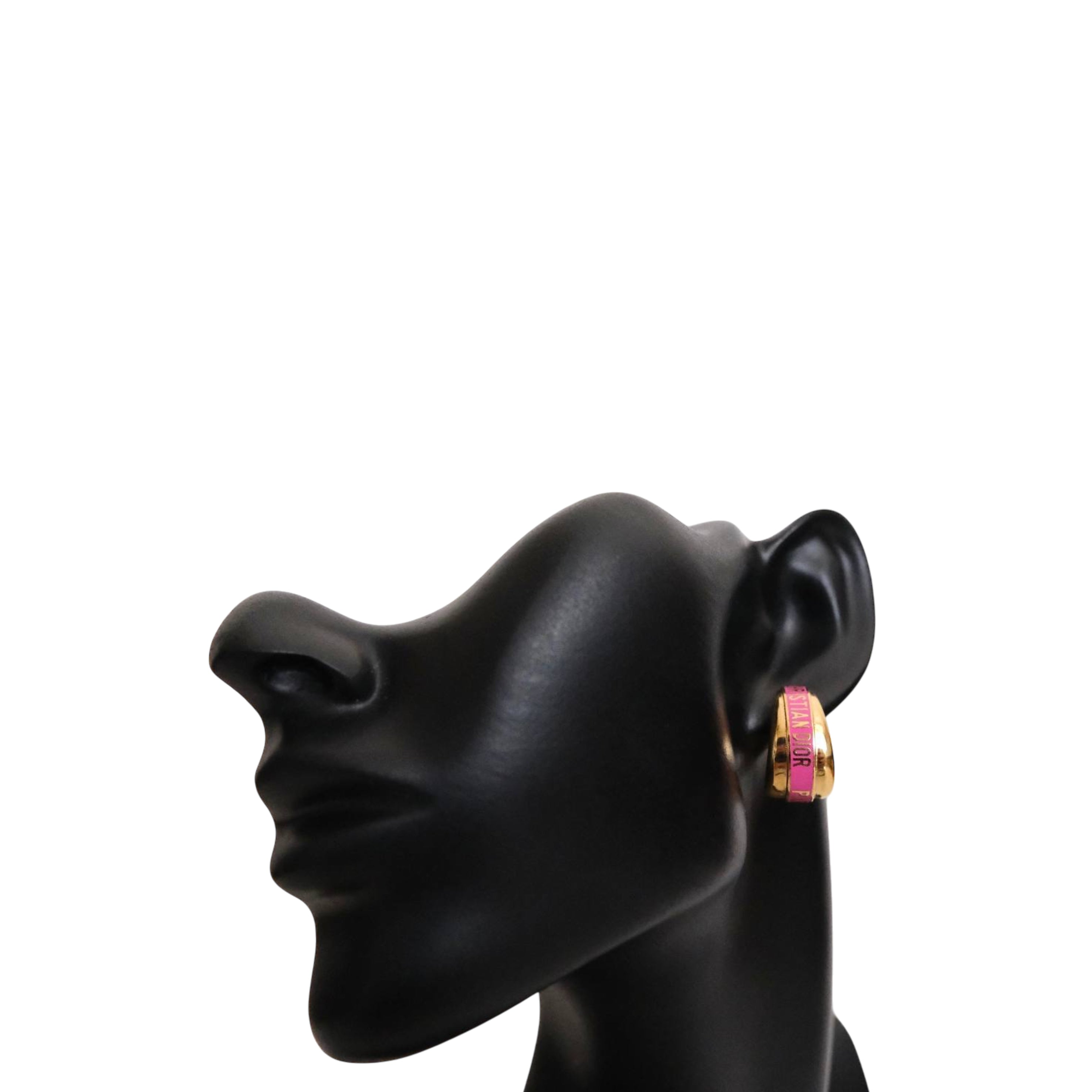 DIOR - Hoops Code 'CHRISTIAN DIOR' Earrings in Pink Rani