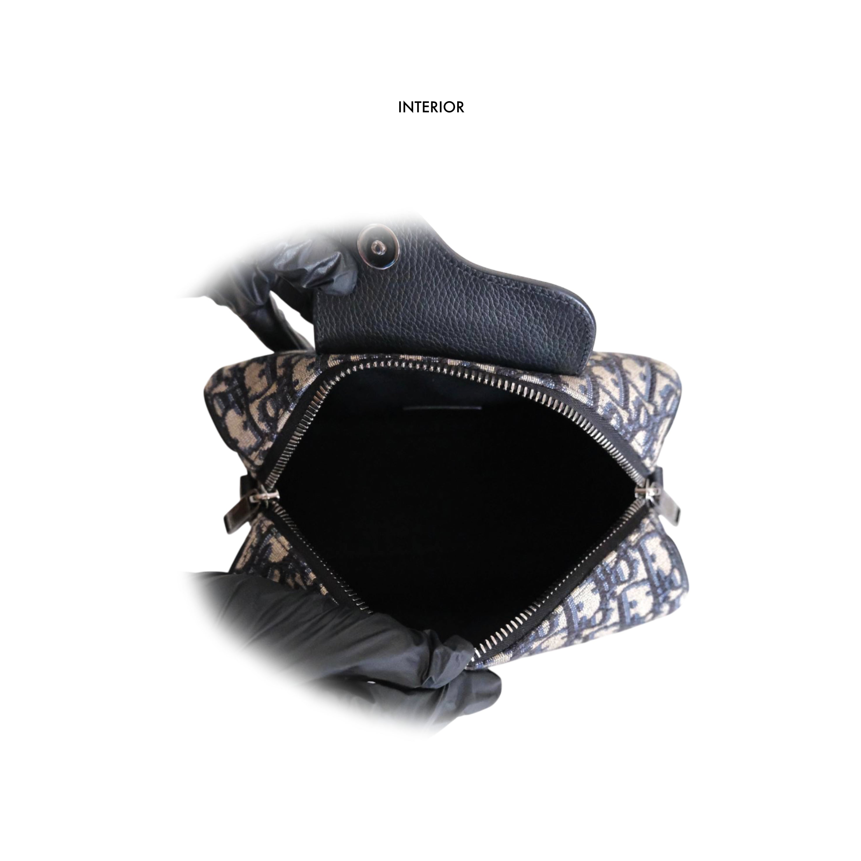 DIOR - Lingot 22 Slingbag Oblique Jacquard in Blue