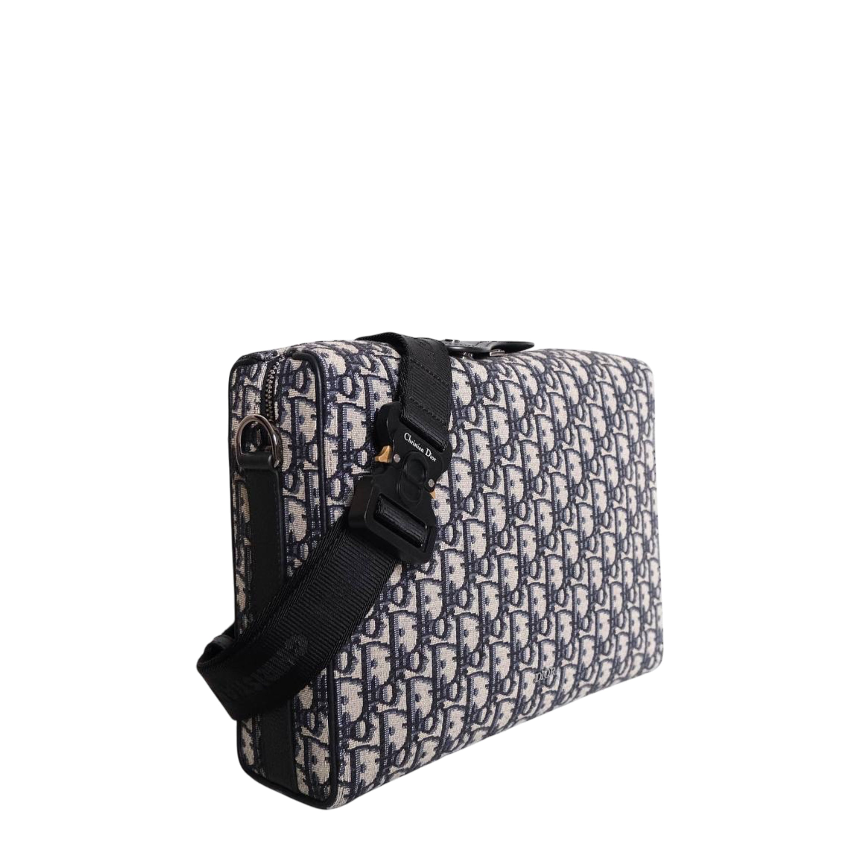 DIOR - Lingot Messenger Slingbag Oblique Jacquard in Blue