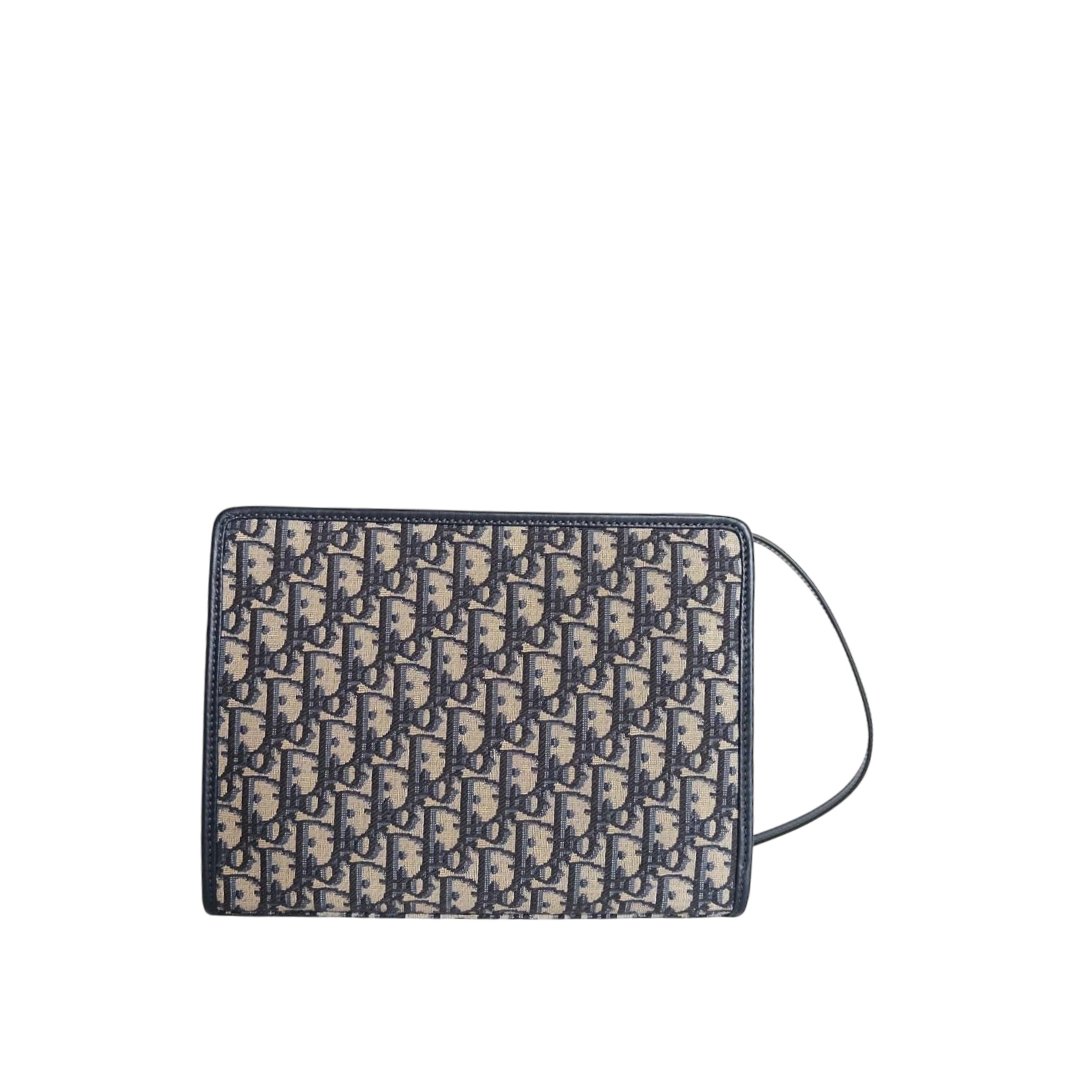 DIOR - Montaigne 30  Oblique Pouch Jacquard in Blue
