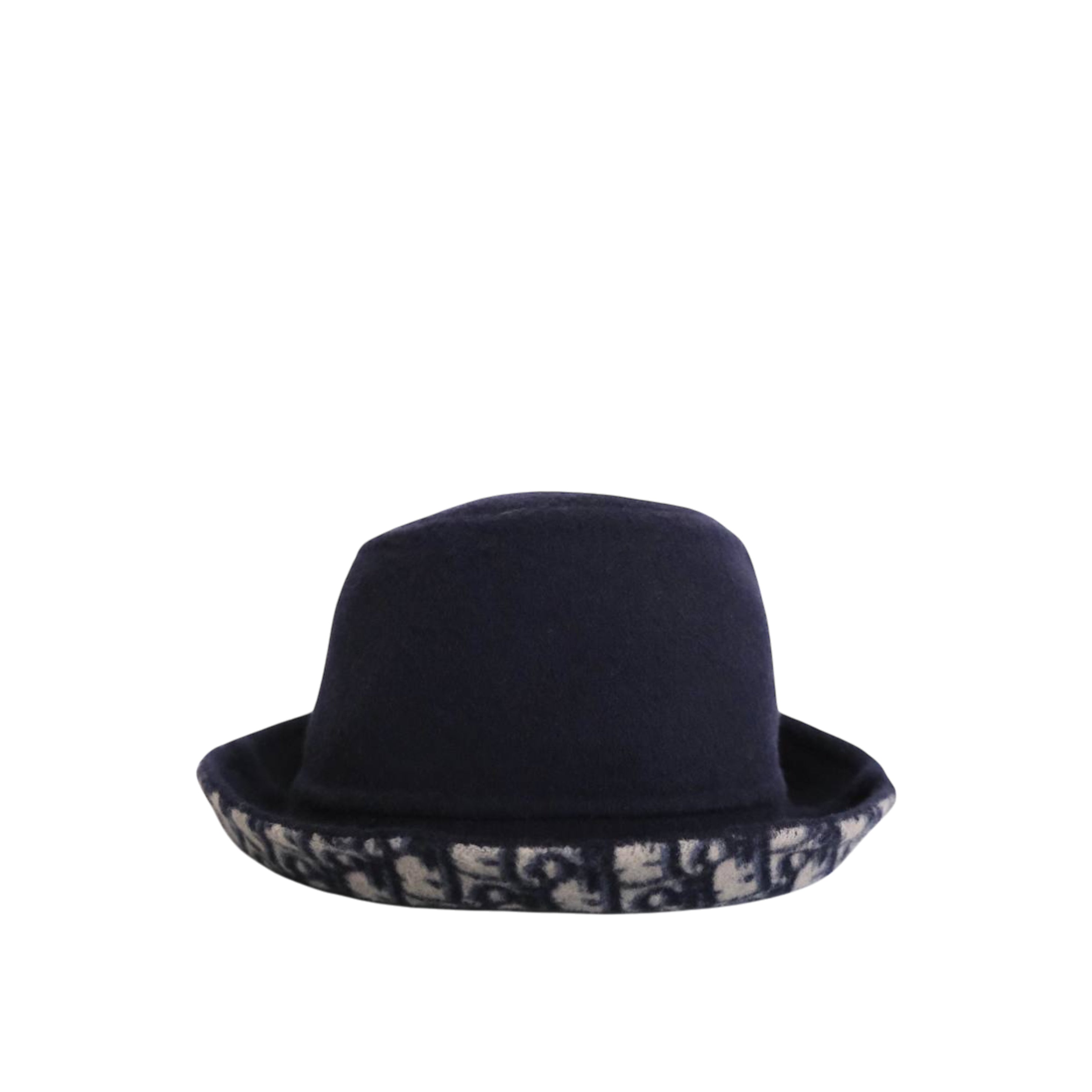 DIOR - Oblique Reversible Bucket Hat Wool in Blue