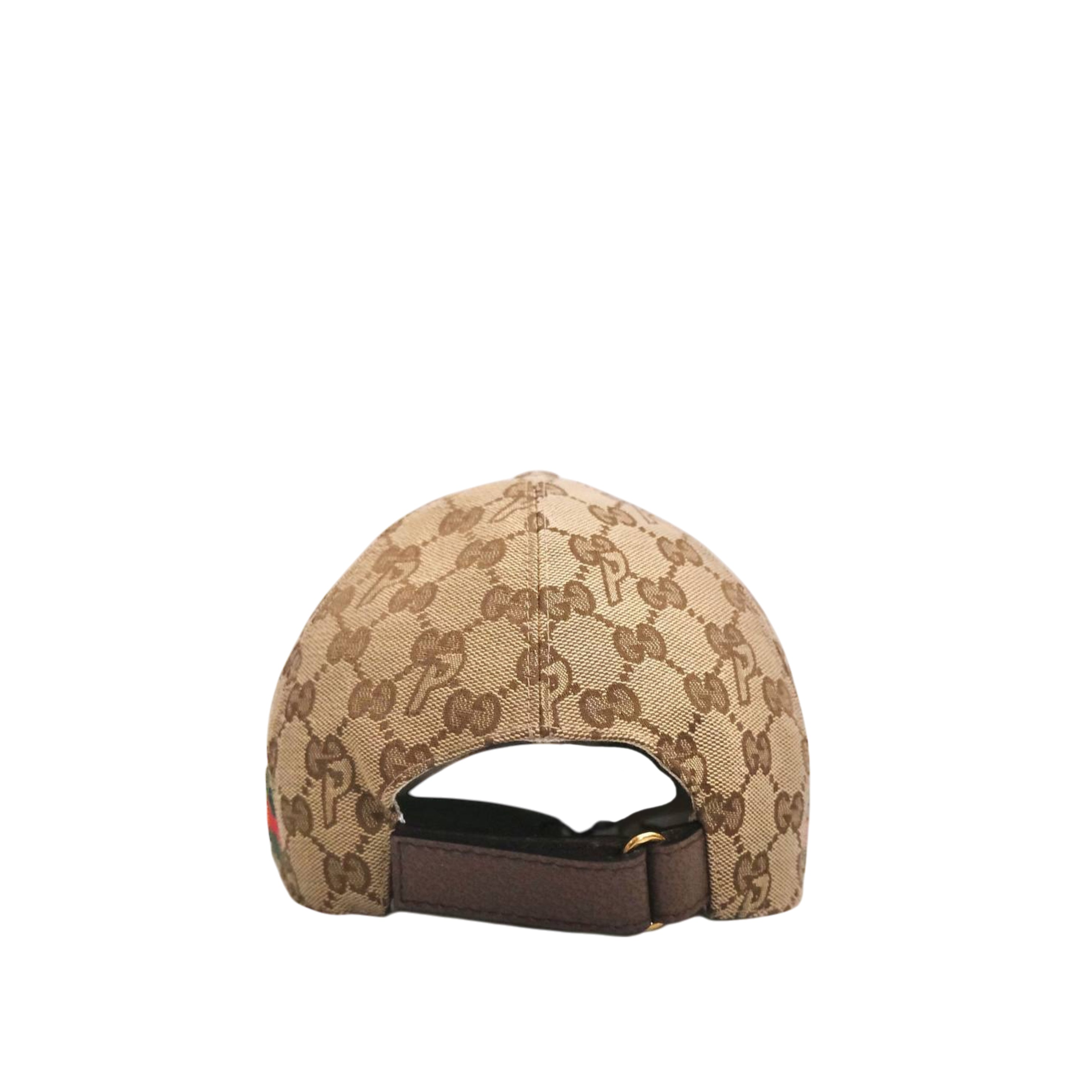 GUCCI - GUCCI X PALACE Baseball Cap Canvas in Brown