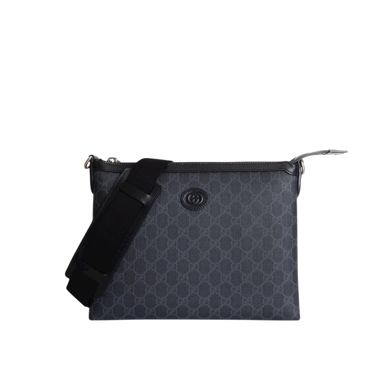 GUCCI - 2 In 1 Slingbag & Clutch in Supreme Canvas & Leather in Black