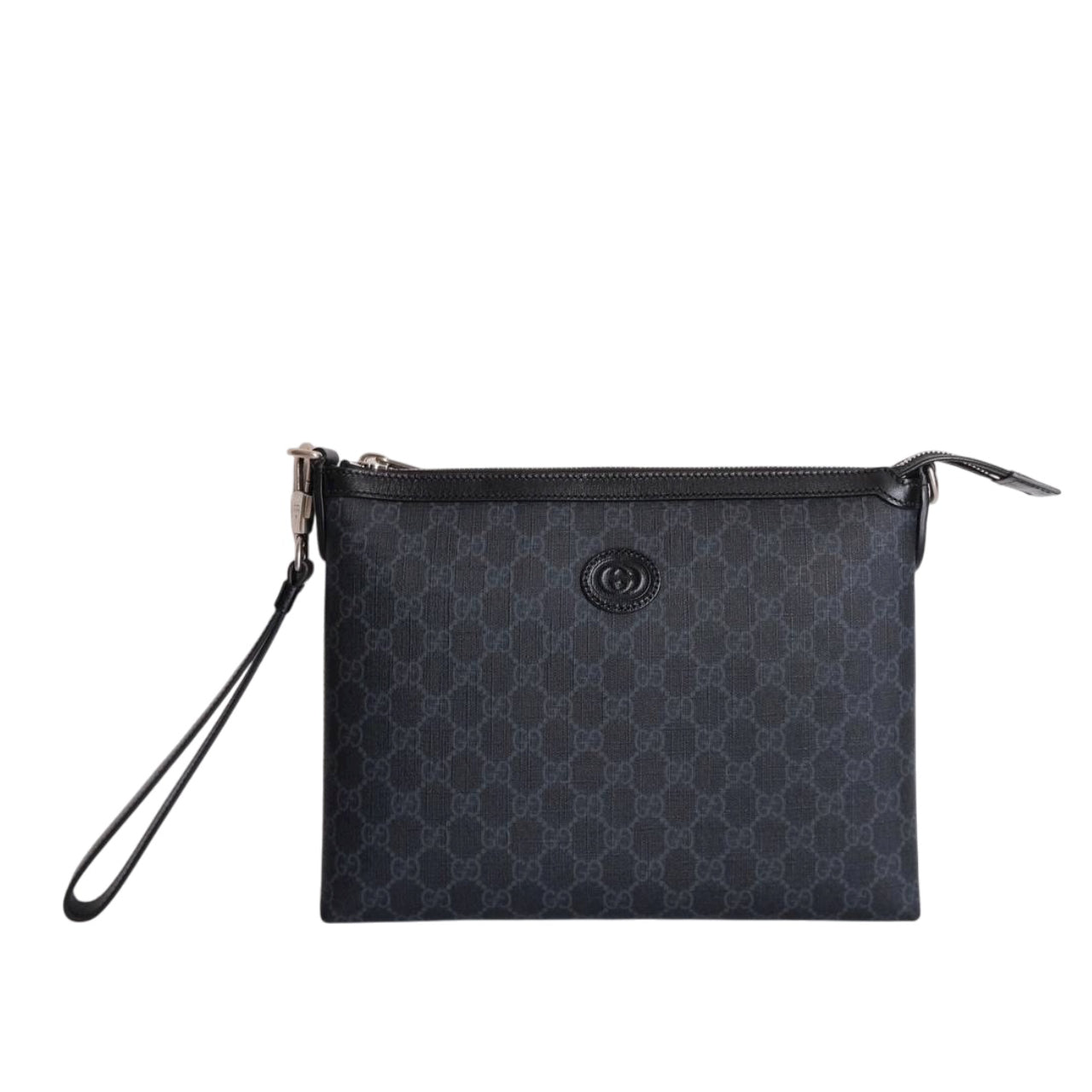 GUCCI - 2 In 1 Slingbag & Clutch in Supreme Canvas & Leather in Black