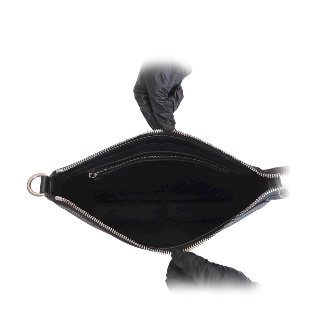 GUCCI - 2 In 1 Slingbag & Clutch in Supreme Canvas & Leather in Black