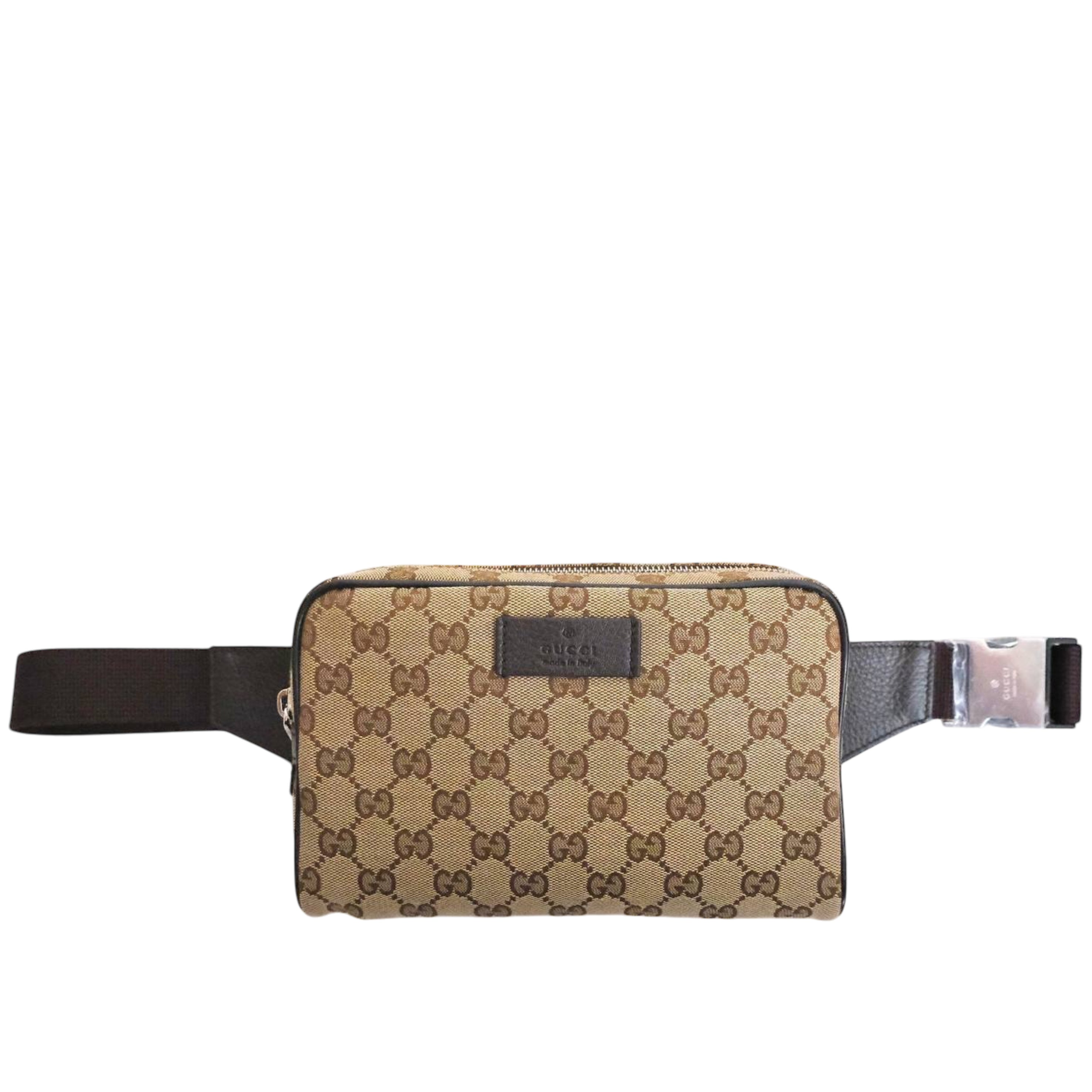 GUCCI - Belt Bag GG Canvas in Brown