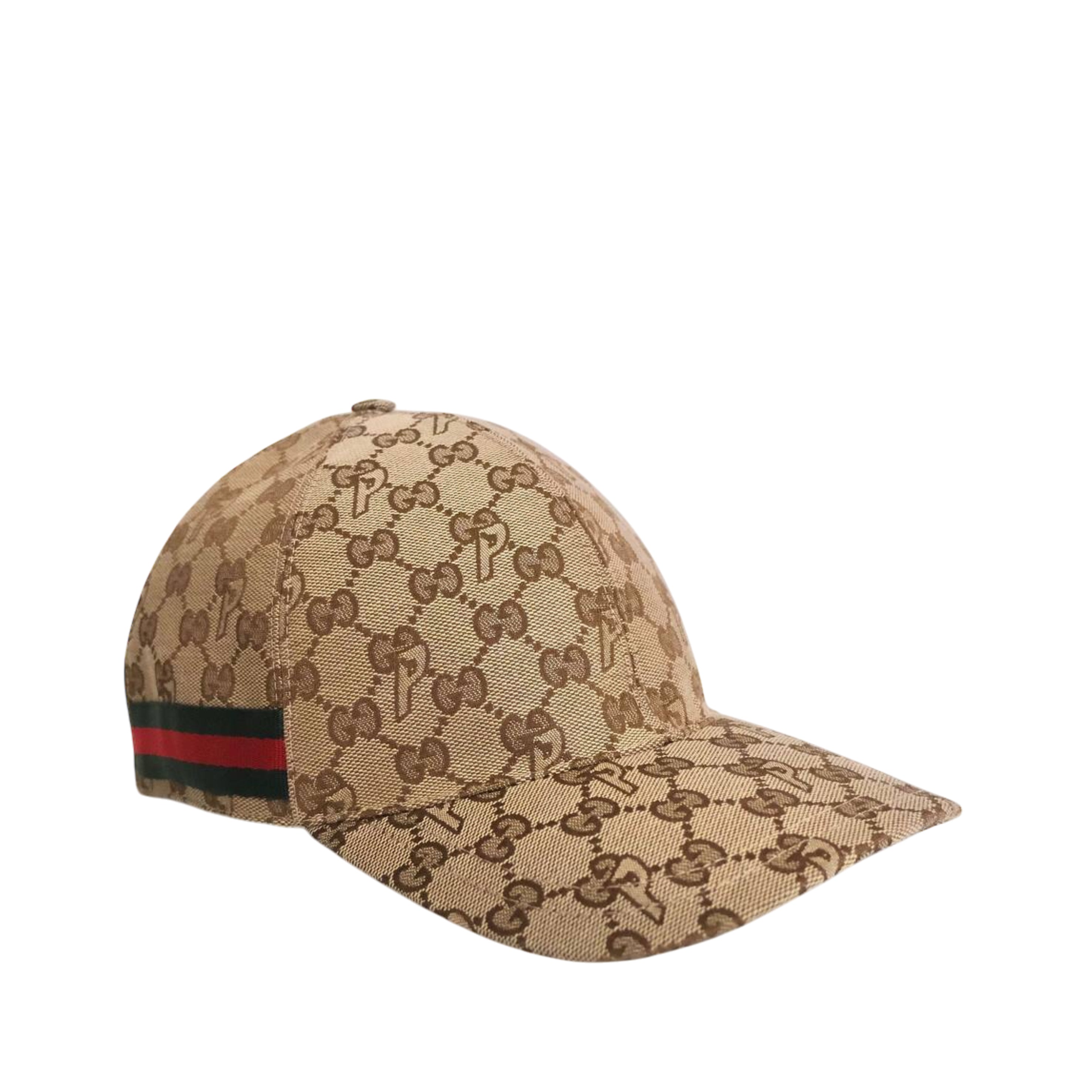GUCCI - GUCCI X PALACE Baseball Cap Canvas in Brown