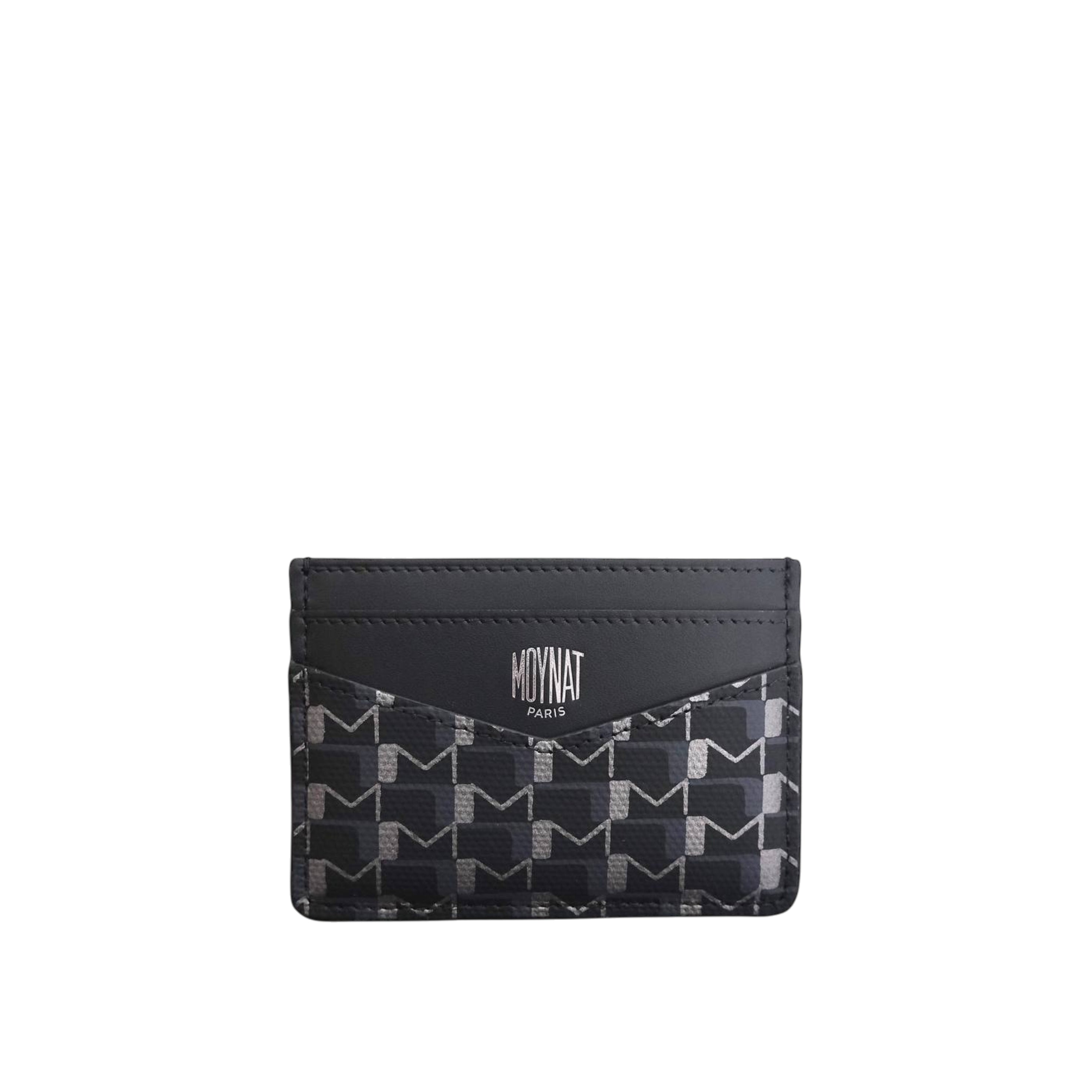 MOYNAT - Oh! Card Holder Canvas on Carbon/ Silver