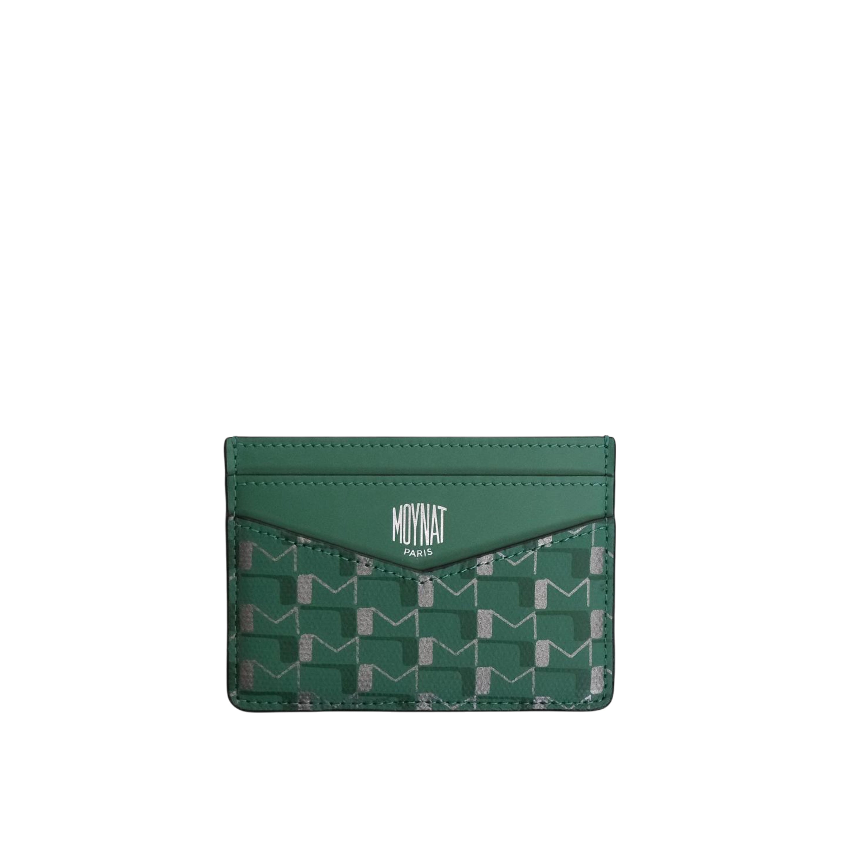 MOYNAT - Oh! Card Holder Canvas in Green/ Silver