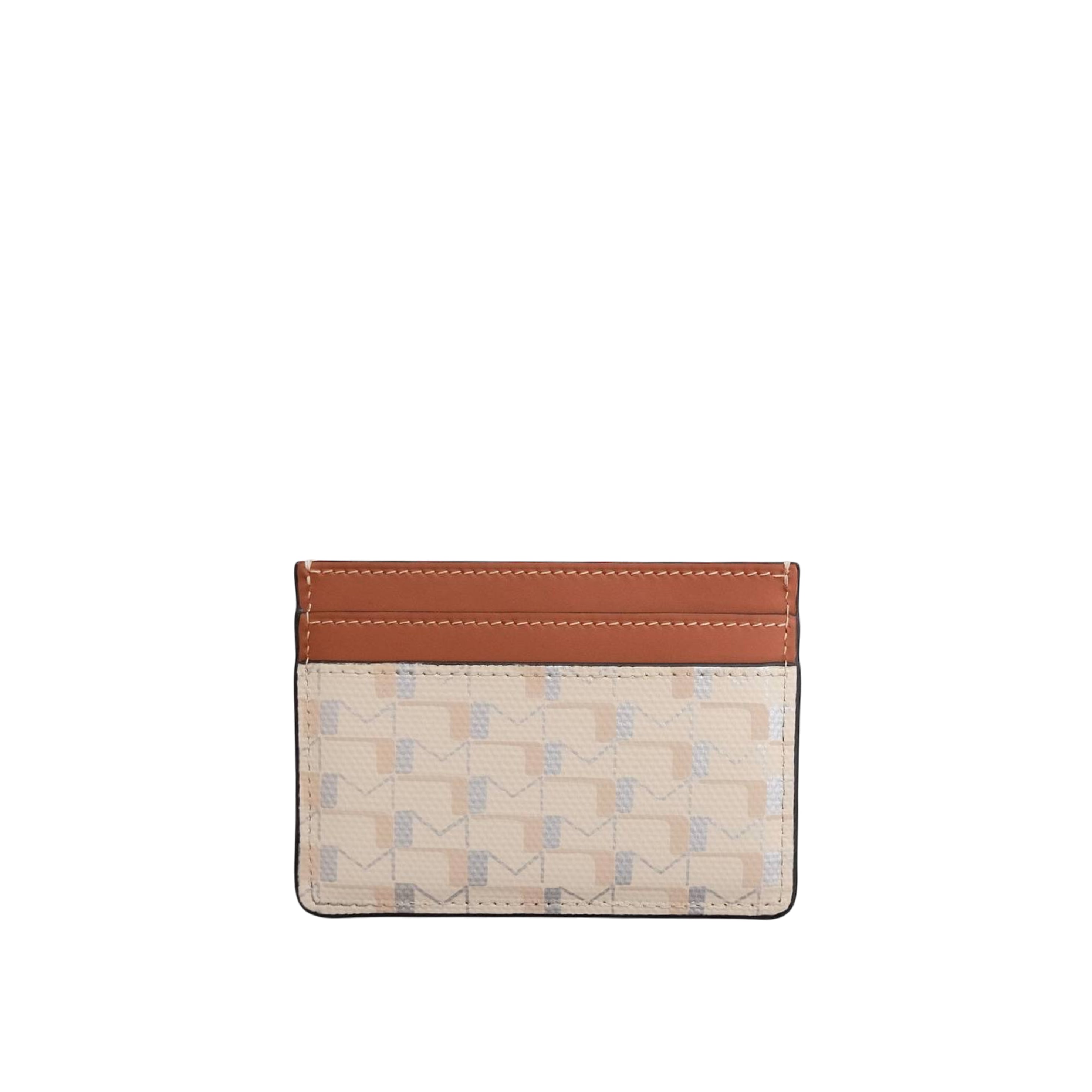 MOYNAT - Oh! Card Holder Canvas in Greige/ Silver/ Cognac