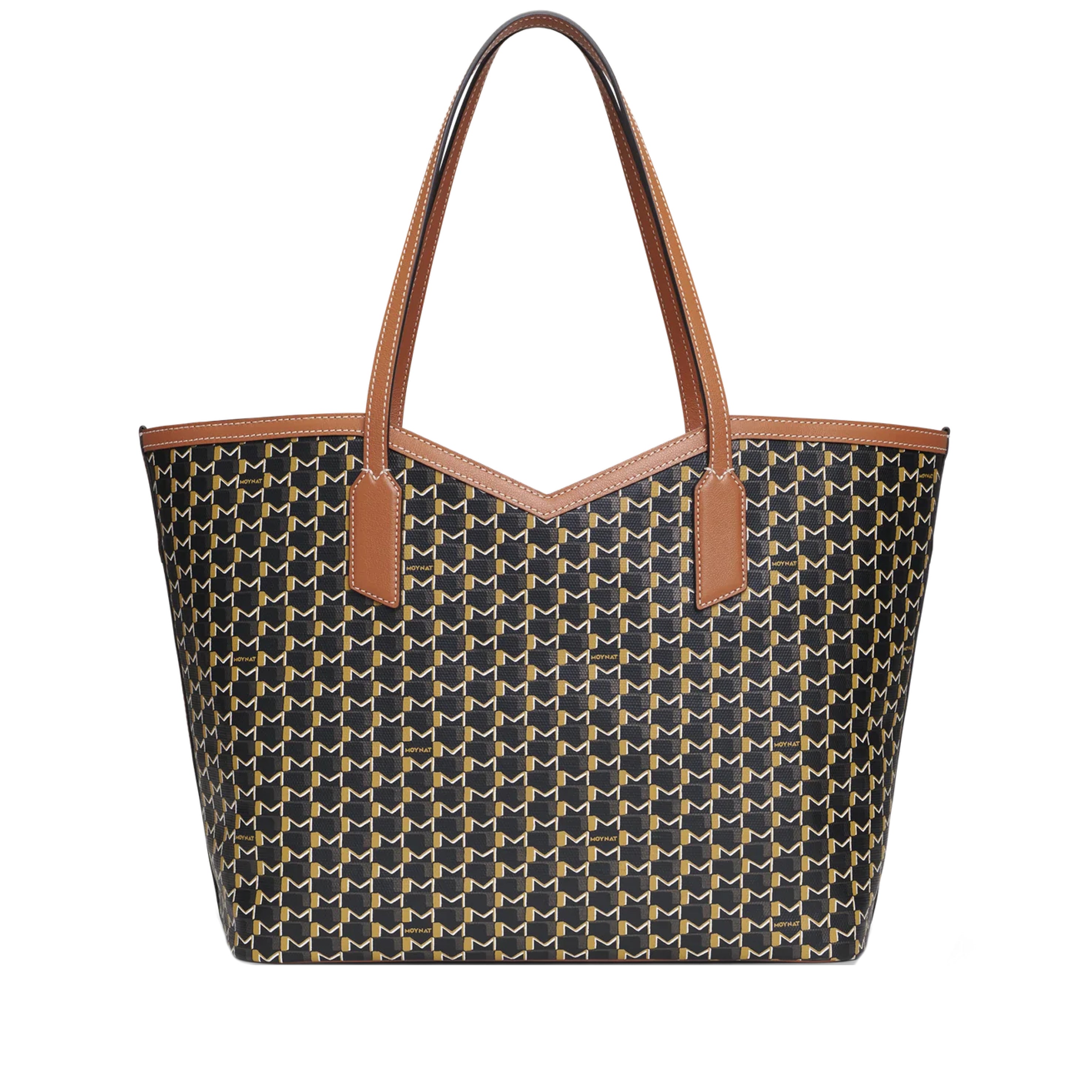 MOYNAT - M Tote Bag Canvas MM in Black/ Brown