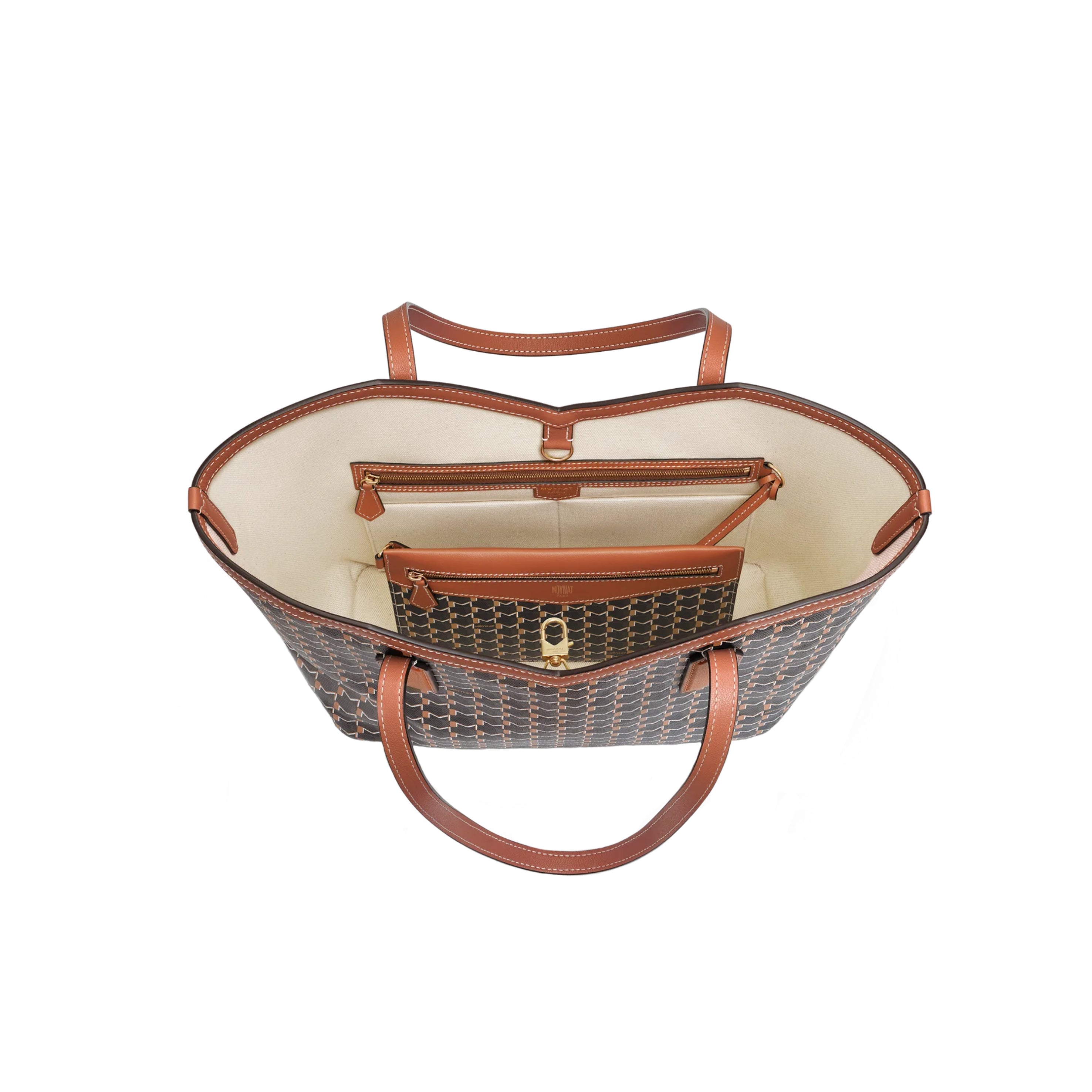MOYNAT - M Tote Bag Canvas PM in Black/ Brown