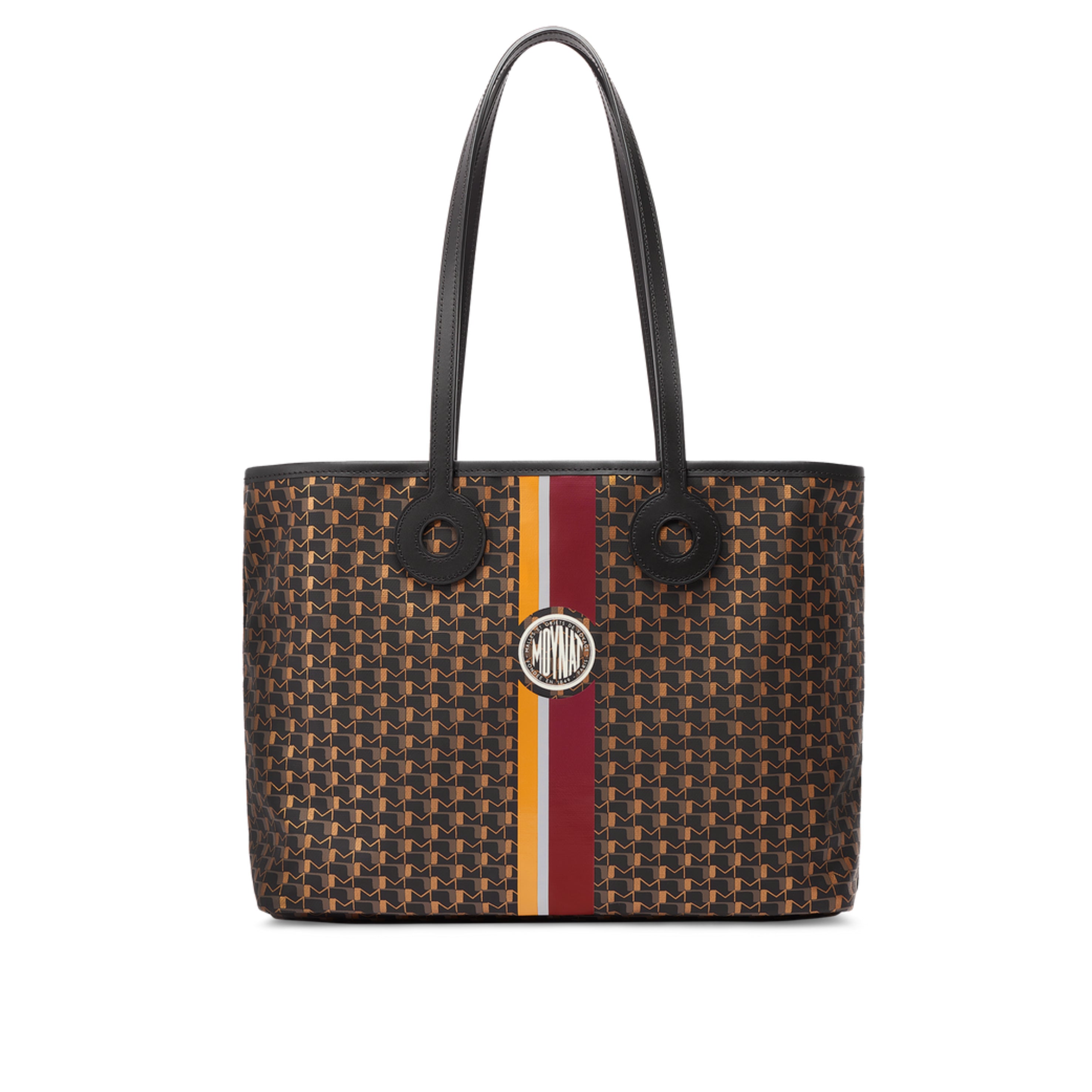 MOYNAT - Oh! Tote Ruban MM in Carbon/ Bronze/ Ocre/ Bordeaux