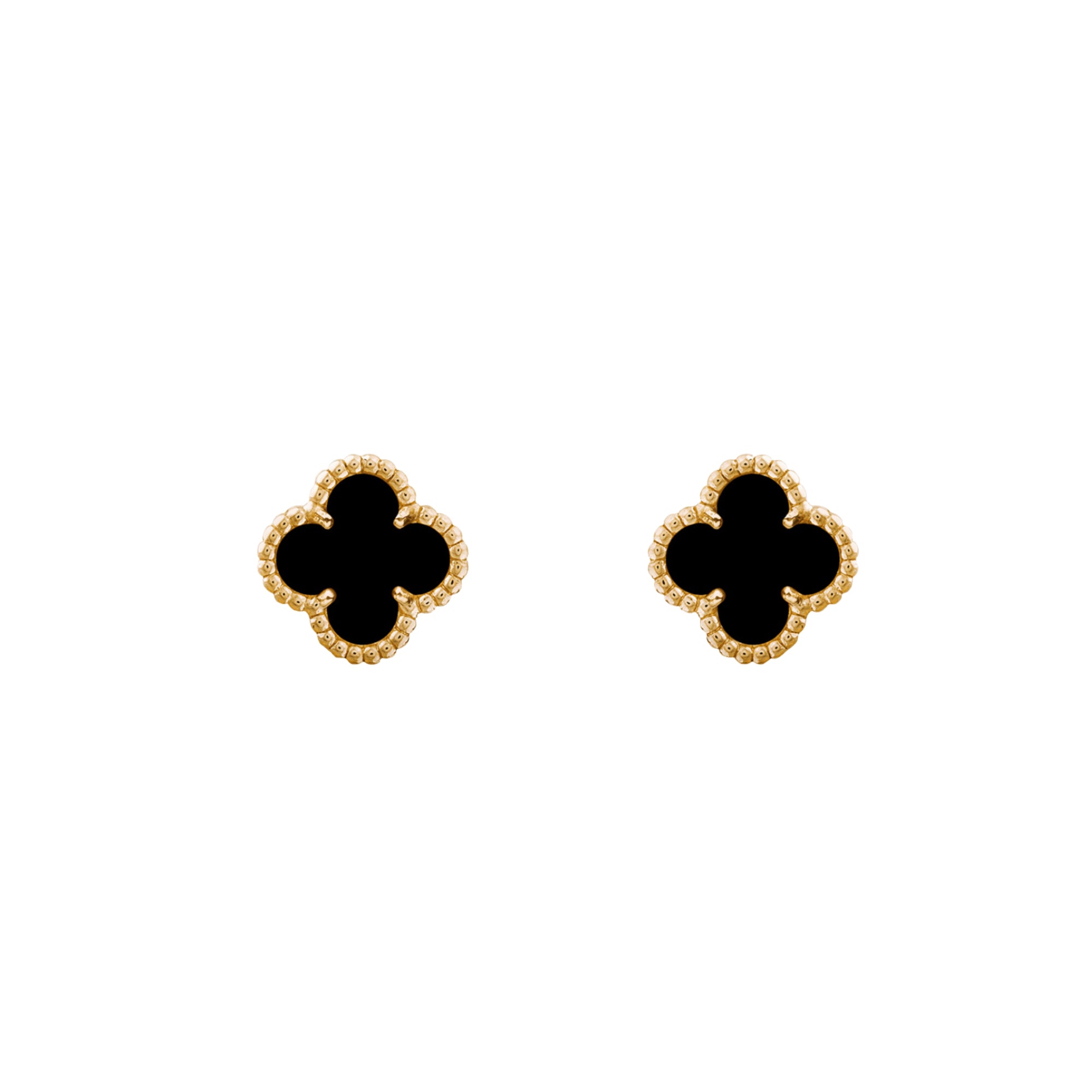 VAN CLEEF & ARPELS - Sweet Alhambra Earstuds Earrings in Onyx
